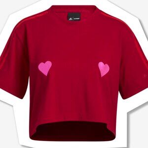 adidas x Ivy Park <3 IVY Heart Collection Red Cropped Tee Size XXL NWT